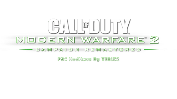 CoD: Modern Warfare 2 Remastered PS4 Mod Menu by TER152