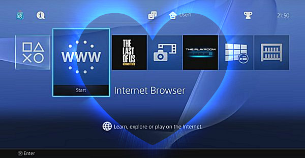 how to go on the internet on ps4