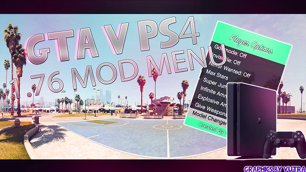 PS4 GTA 5 Lamance Mod Menu v0.7 for 4.05 / 4.55 by David1337hax
