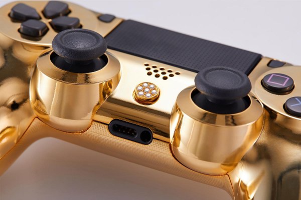 Lux 4 (DS4) Controller for PS4 24K Gold and Diamonds PSXHAX PSXHACKS