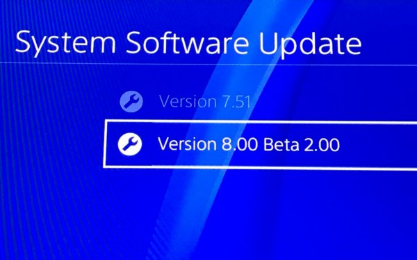 ps4 system software 8.00