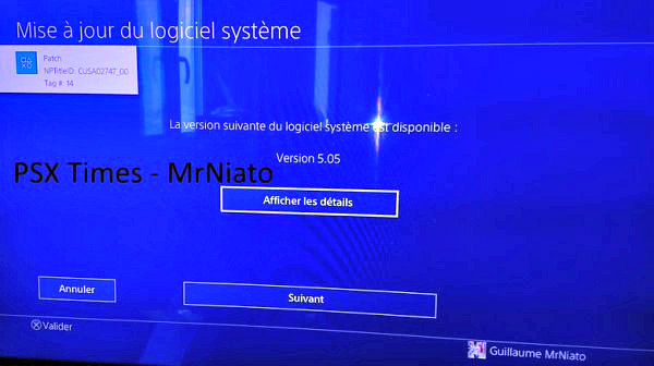 ps4 with firmware 5.05